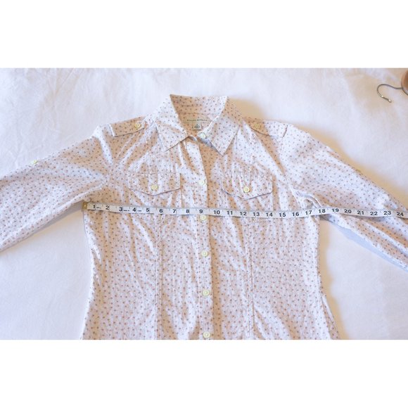 BANANA REPUBLIC Women's Floral Design Long Sleeve Blouse, Small - Picture 3 of 6